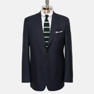 made in canada navy mini check sport coat