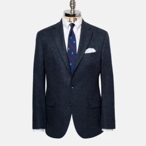 made in canada olive herringbone wool/cashmere sport coat (copy)