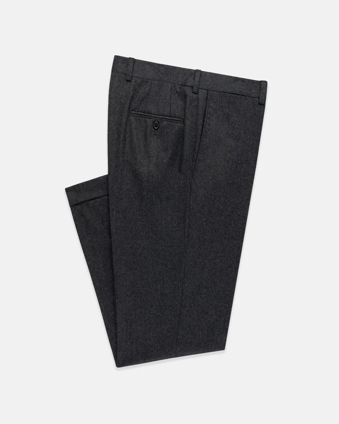 made in canada dark blue wool flannel trouser made in canada dark blue wool flannel trouser