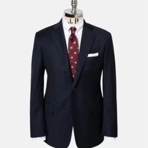 made in usa navy chalkstripe super 120s wool suit