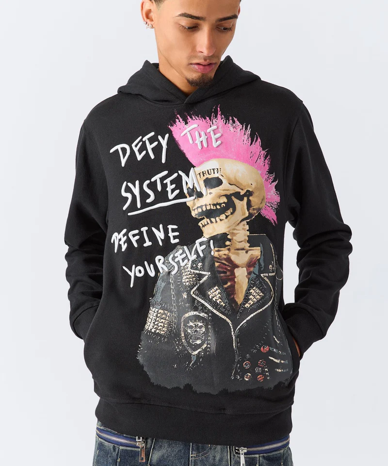 defy the system embroidered hoodie black defy the system embroidered hoodie black