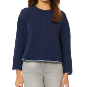 drop shoulder long sleeve sweatshirt