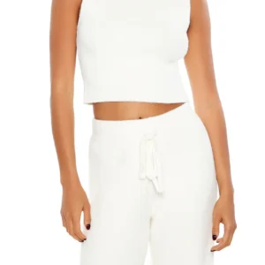 sweater knit turtleneck crop top