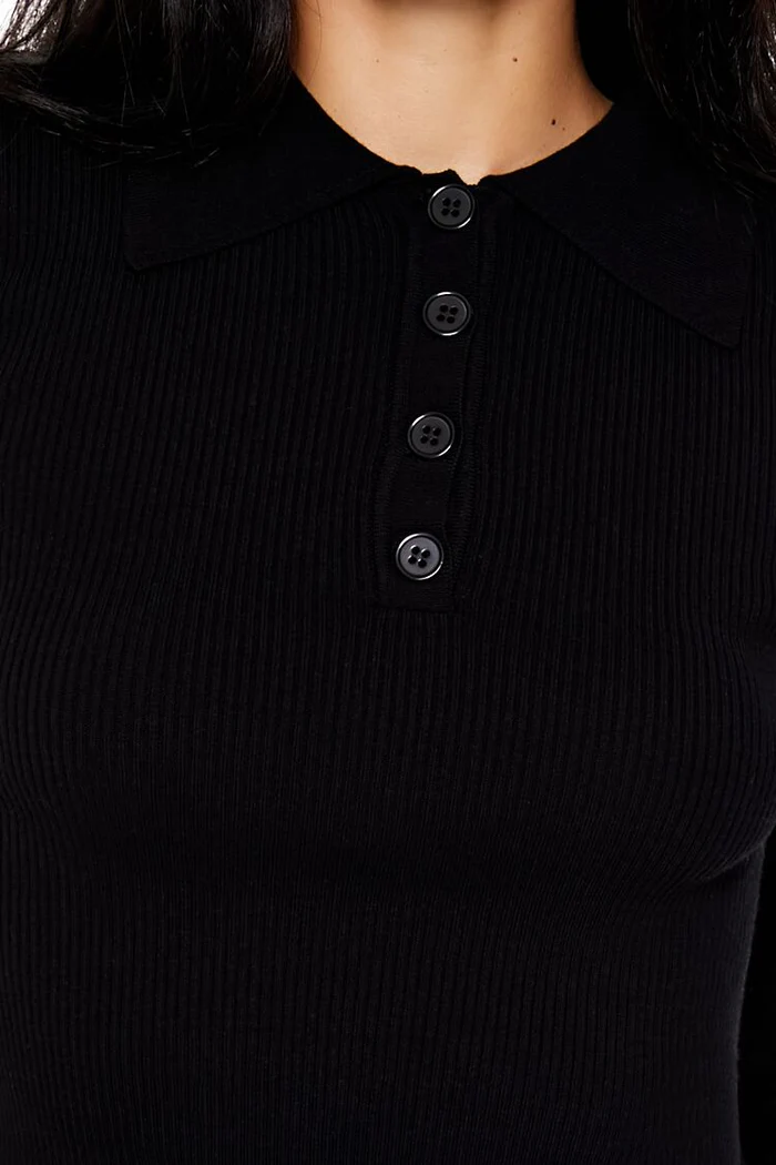 ribbed knit cropped sweater ribbed knit cropped sweater