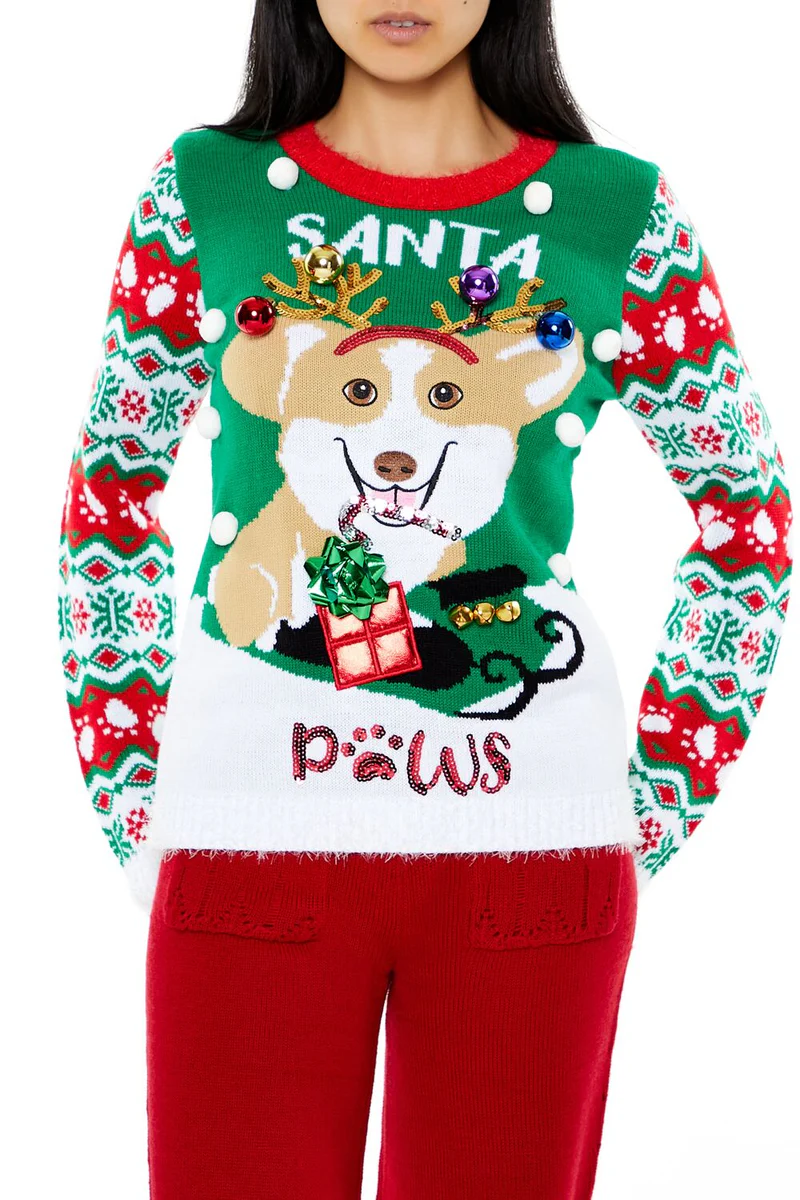santa paws fair isle sweater santa paws fair isle sweater