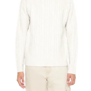 cable knit turtleneck sweater