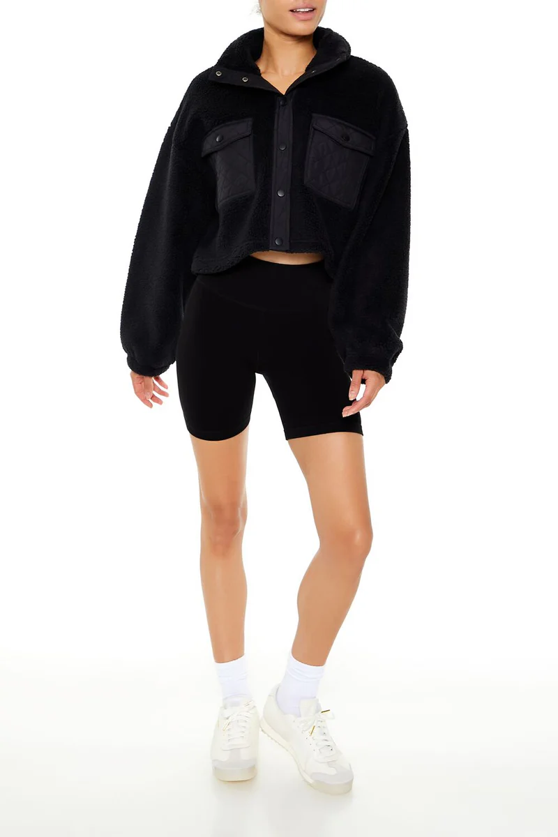 active faux shearling jacket active faux shearling jacket