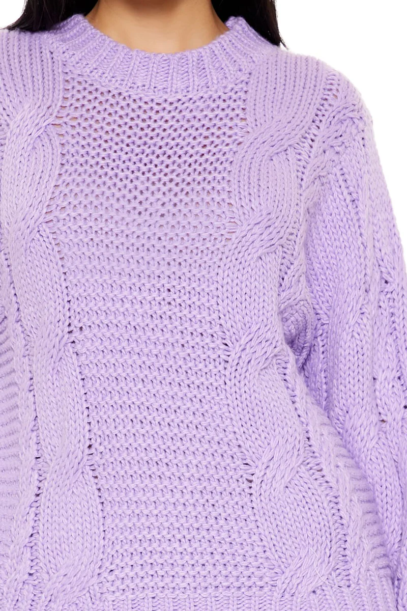 ribbed trim cable knit sweater ribbed trim cable knit sweater