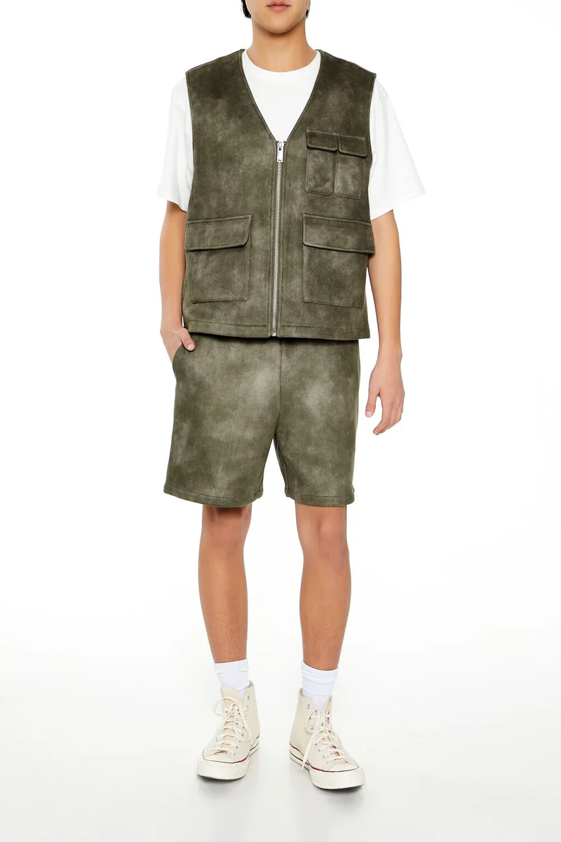 mineral wash cargo vest mineral wash cargo vest