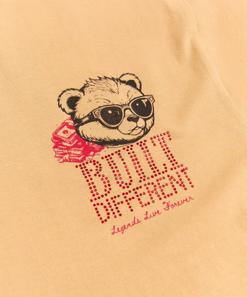 built different rhinestone short sleeve tee khaki built different rhinestone short sleeve tee khaki